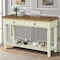 International Concepts Vista Solid Wood Console/Sofa Table with Shelf and 2 Drawers - Hickory/Shell OT79-15S - alternate 9
